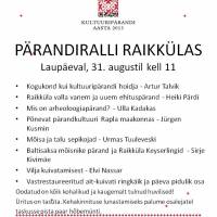 Pärandiralli Raikkülas 31-08-2013